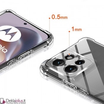 Silikoninis - Anti shock dėklas - su kameros apsauga - skaidrus (Motorola Moto G15 Power/G15/G17 Power/G17) Silikoninis - Anti shock dėklas - su kameros apsauga - skaidrus (Motorola Moto G15 Power/G15/G17 Power/G17)